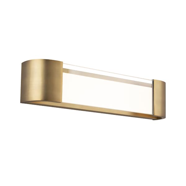 Dweled Melrose 22in LED Bathroom Vanity or Wall Light 3000K in Aged Brass WS-360 - main